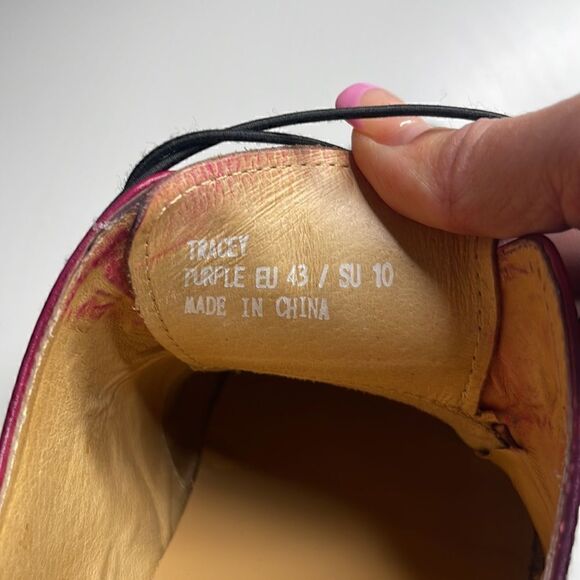 Carrucci Tracey Purple leather shoes.  Size 10.  EUC. - Picture 7 of 7